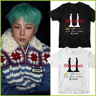 PS2 G-dragon GD T-shirt FRONT PRINTING ONLY BIGBANG TOO BAD Ubermensch kpop korea idol VIP SP2