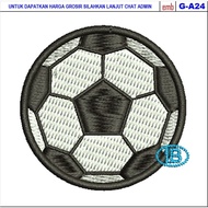 G-A24 SOCCER BALL LOGO EMBROIDERY PATCH