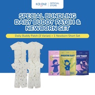 Kalale - Bundle Newborn Set Short + 3pcs Daily Buddy Patch Newborn Baby Clothes