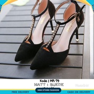 HNK STORE - SANDALS PARTY HEELSWanita, POINTED HEELS, LIGHT SUEDE MATERIAL, ANTISLIP MR 79