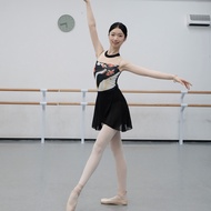 White Crane Chinese Dance Gymnastics Leotard Aerial Jumpsuit