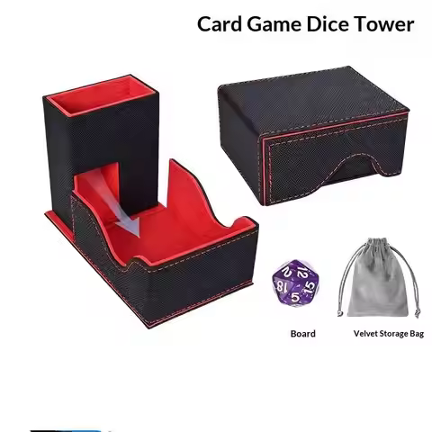Dice Roller Tower Foldable Portable 1PCS with Storage Bag Anti-Cheating Dice Tool for RPG Tabletop G