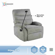 Oxihom K1 Sofa Single Sofa Goyang Rocking Sofa Reclining Putar 360 Derajat Sofa Tidur Sofa Multifung