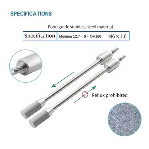 Hydrogen Water Maker Accessories Food Grade Material 316 Stainless Steel Hydrogen Dissolving Rod for