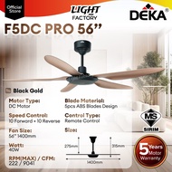 🔥UPGRADED F5DC🔥DEKA F5DC PRO 56" Baby Fan 46" 5 Blade DC Motor 20 Speeds Remote Control Ceiling Fan 