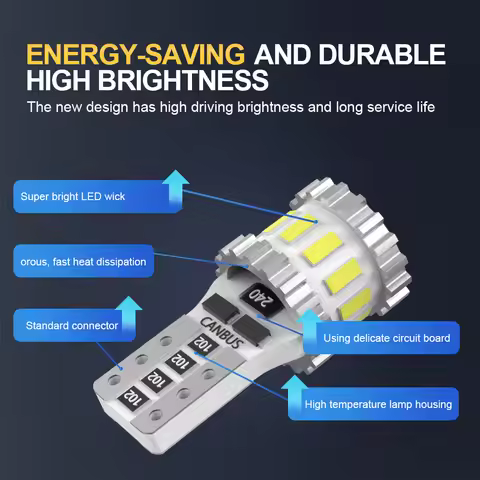 2PCS LED Bulb Canbus Car Clearance Lights12V 6000K For Mazda 2 DY DE DH 3 BK BL BM BN 5 6 GG GH GJ C