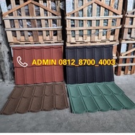 BERKUALITAS GENTENG METAL PASIR MULTIROOF MULTI ROOF MERAH HITAM HIJAU