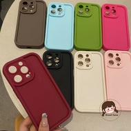 Simple Solid Color Phone Case For Vivo V40 V30 SE V30E Y200i Y19S Y200E Y100+ Y38 Y58 T3X Y79 Y75S Y