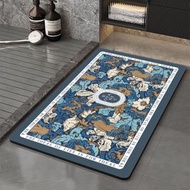 Others - 現代簡約浴室地墊 軟矽藻泥進門墊子 吸水防滑衛生間腳墊 廁所門墊（快遞送貨上門）