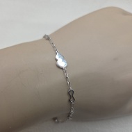 Gold Shop PT950 White Bracelet Birthday/Valentine's Day Gift