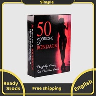 50 Positions Card Game Family Boy-friend Girl-friend Night Game 18+ UP