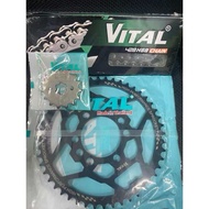 Nhông Sên đĩa Yamaha XTZ125 Nhông 14T Dĩa 48T Sên 10Ly Chính Hãng VITAL