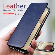 Leather Magnetic Flip for Samsung Galaxy A12 Case Phone Holder Stand for samsung a12 Case Full Cover Protection Phone Safety Protect Camera Cover anti-scratch