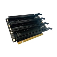 PCIe-Bifurcation X16ต่อ X4x4x4x4การ์ดขยาย X16 PCIE3.0 1ถึง4 Gen3การ์ดอะแดปเตอร์พอร์ตไฟ SATA การ์ดแยก