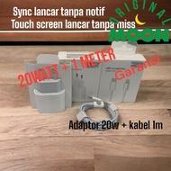 USB C TO IP CABLE + 20 W ADAPTOR (1 PACKAGE) 20 W FAST CHARGING - IP CHARGER - IP DATA CABLE - IP CH