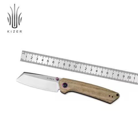 Kizer Hunting Folding Knife Madrac V3693A1/V3693A2 NitroV With Micarta Handle 2025 New Survival Fold