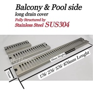 Long floordrain Cover/Balcony Drain cover/Swimming Pool Drain Cover/Shower drain Cover