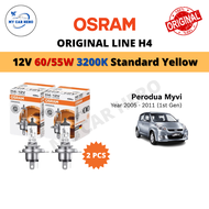 Original OSRAM Original Line H4 Halogen Headlamp Bulb (2pcs) 12V 60/55W H4 Bulb Mentol Depan for Per