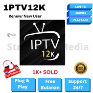 LIFETIME IPTV12K / Sekali Bayar / Smooth / No lag / 2024 Server