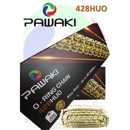 Pawaki Rantai Motor 428HUO O-Ring Chain Motorcycle 428 HUO Alloy Steel 428huo 122L 132L 140L Y15 LC1