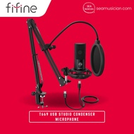 FIFINE T669 USB STUDIO CONDENSER MICROPHONE KIT FOR VOCAL RECORDING AND INSTRUMENT