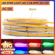 COB LED STRIP LIGHT DC 12V 8MM 320LED 5 METER STRIP LIGHT/ 12 VOLT CEILING LIGHT/