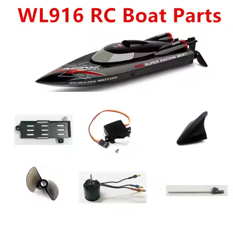 WLtoys WL916 RC Boat Ship Spare Parts Accessories Motor Propeller Servo Crashproof PVC Receiver