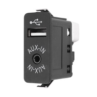 (YERF) Car USB AUX In Plug Auxiliary Input Socket Adapter for E81 E87 E90 F10 F12 E70 X4 X5 X6