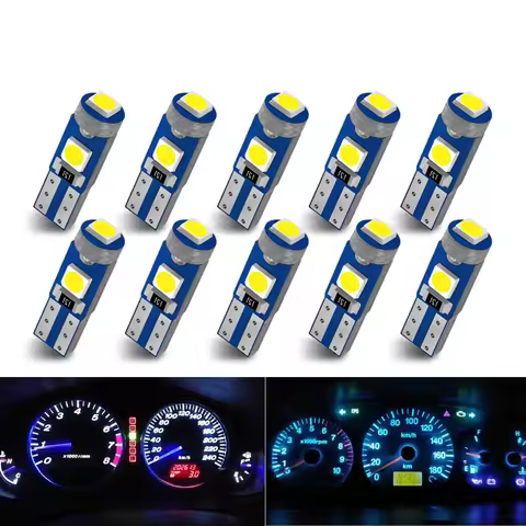 10pc T5 led car dashboard light for BYD Song Atto F0 Yuan Plus Dolphin Tang Han Ev Tang Dm Qin PLUS 