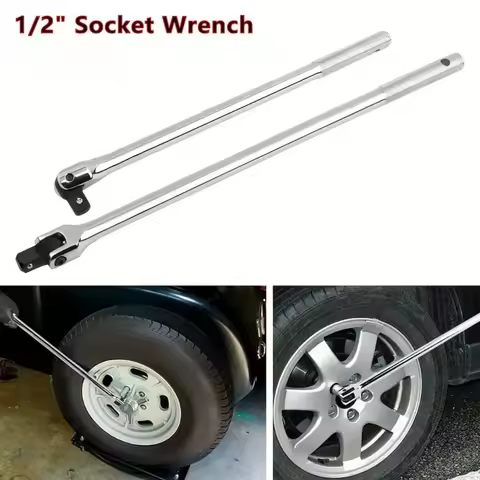 1/2'' F Rod Wrench Socket 10/12/15/18'' Torque Wrench Long Force Bar Activity Head Strong Lever Stee