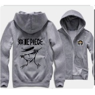 Lutfi Gray One Piece Anime Hoodie Jacket/Anime Sweater Hoodie