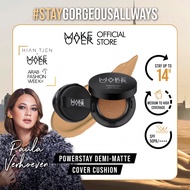 MAKE OVER Powerstay Demi-Matte Cover Cushion 15 g - Cushion for Normal to Oily Skin