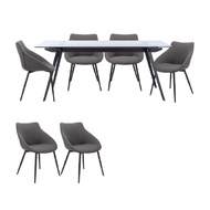 INDEX LIVING MALL ชุดโต๊ะทานอาหาร 6 ที่นั่ง รุ่นกลาเซย์