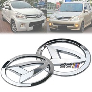 [Local Ready Stock] Chrome Daihatsu Logo Emblem Badge For Toyota Avanza 2003-2014 F600 F650 Toyota Rush 2006-2016 F700
