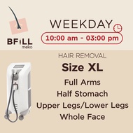 [E-voucher] Meko Bfill Clinic Weekday Hair Removal Size XL บัตรกำนัลดิจิทัล เมโกะ บีฟิล คลินิก กำจัด