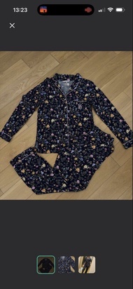 Victoria's Secret 碎花長袖睡衣套裝