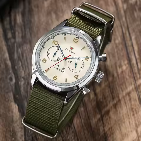 1963 Watch 1963 Pilot's Model Watch 42mm Water-resistant Fashion Classic Retro Quartz Chronograph Wa