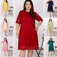 PRICE (Size S - XXL Jumbo) Dress Jumbo Size Brocade Dress XXL Bigsize XXXL Chinese New Year Christma