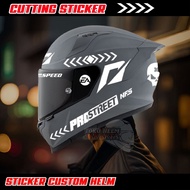 Pro Street NFS helmet Sticker helmet cutting sticker
