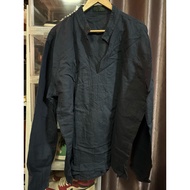 Zara Man Long Sleeve Shirt Navy XXL Second Hand