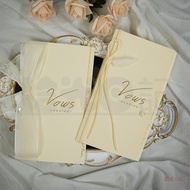 [Wedding Fresh] Vow Card Marriage Advanced Vow Book Groom Bride Simple One Pair Saying Farewell Conf