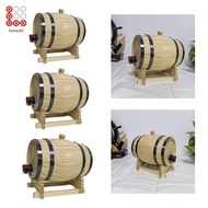 [Shiwaki3] 1L/1.5L/3L Oak Barrel for Wine And Whiskey, Brew Accessories with Stand