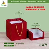 Paper Bag Tali Souvenir Hampers Gift Packaging/Paper Bag Gift Box/Gift Box And Paper Bag/Paper Bag Gift Box/Paper Bag Gift Bag/Plain Gift Paper Bag/Ivory Material Gift Paper Bag/ Paper Bag Bundling Box/CNY Chinese New Year Rice Box Paperbag | Ja+hc