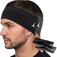 Stretchy Sports Headband for Men & Women - Guys Sweatband for Running, Cycling, Basketball, Yoga, Fi