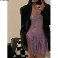 SEXY lingerie - LACE BODYSUIT WITH PEARL STRAPS S070 - WHITE