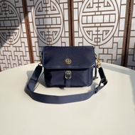 New Tory Burch waterproof nylon cloth with leather single shoulder crossbody bag men and women gener