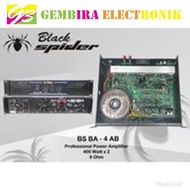 POWER AMPLIFIER BLACK SPIDER BS BA 4AB ORIGINAL Professional