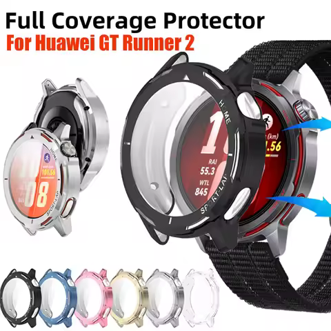 TPU Case For Huawei Watch GT Runner 2 Screen Protector Cover For Huawei GT Runner 2 Anti-scratch Sil