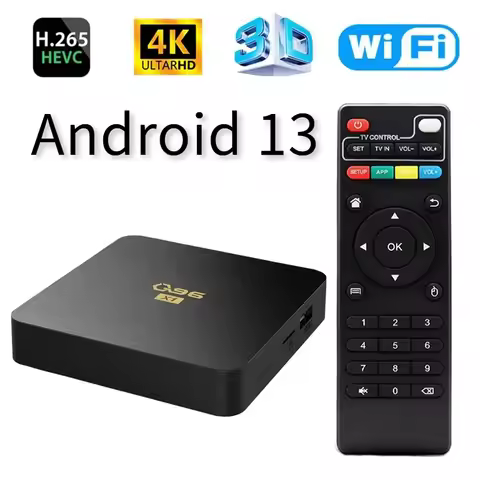 Q96 X1 Smart TV Device HD 4K Decoder Android 13 AllWinner H3 WiFi 4G 8GB 128GB Multimedia Player IPT