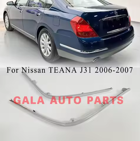2PCS left and right Molding back Bumper Fog Lamp Chrome Cover Trim For Nissan TEANA J31 2006-2007 85